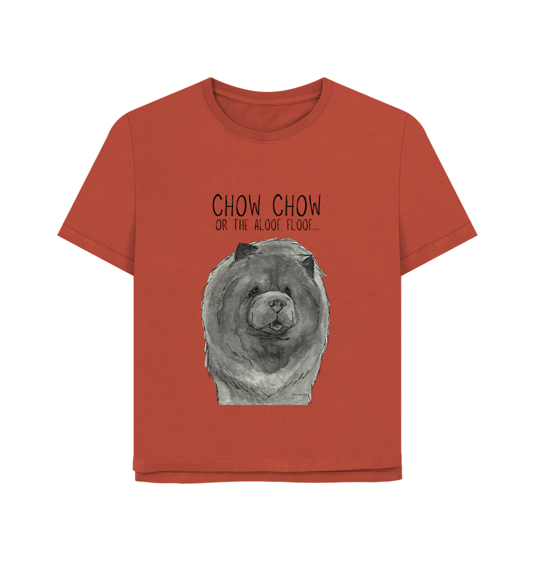 Rust Blue Chow Chow Women's Relaxed Fit T Shirt