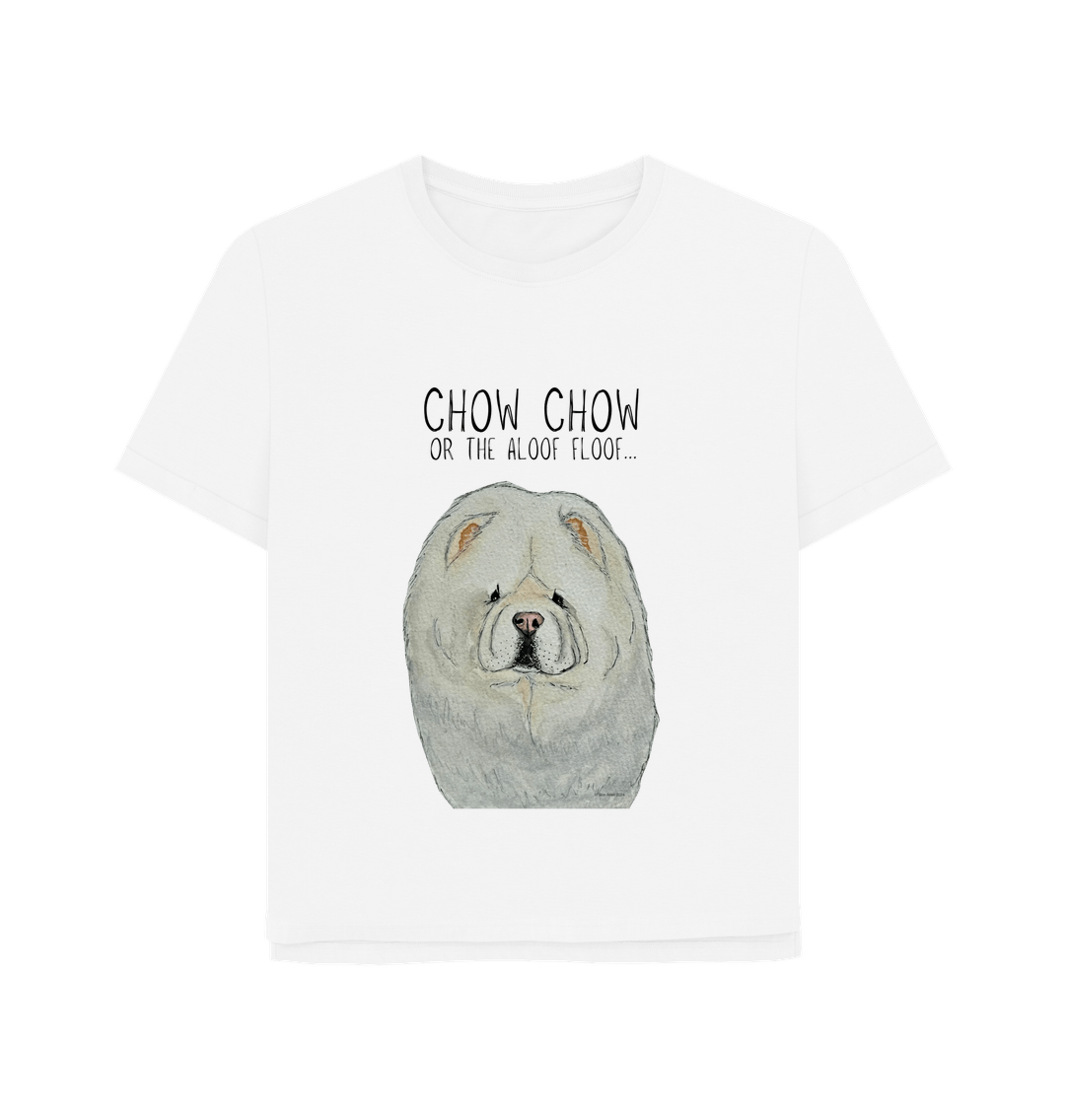 White Cream Chow Chow Women's Relaxed Fit T Shirt