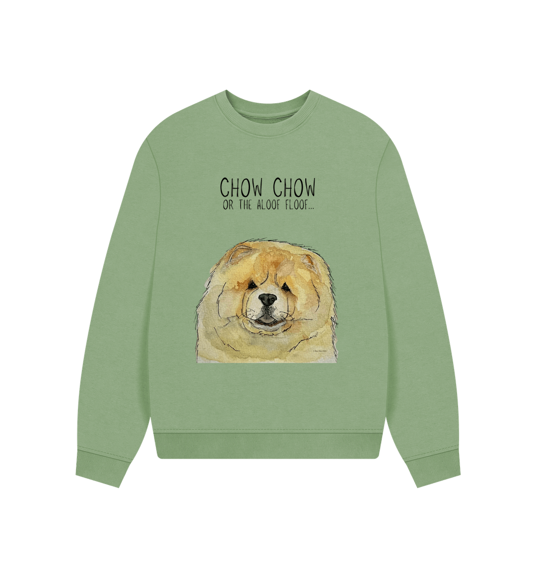 Sage Fawn Chow Chow Women's Oversized Sweatshirt