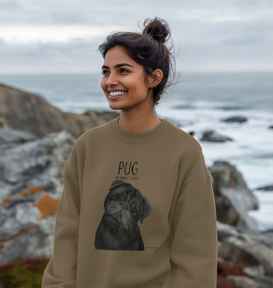 Snorty Potato Oversized Sweatshirt – Cozy, Just Like Your Pug!