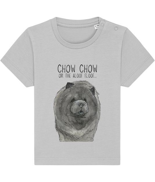 Cute & Comfy Blue Chow Chow Baby T-Shirt – Perfect for Little Dog Lovers!