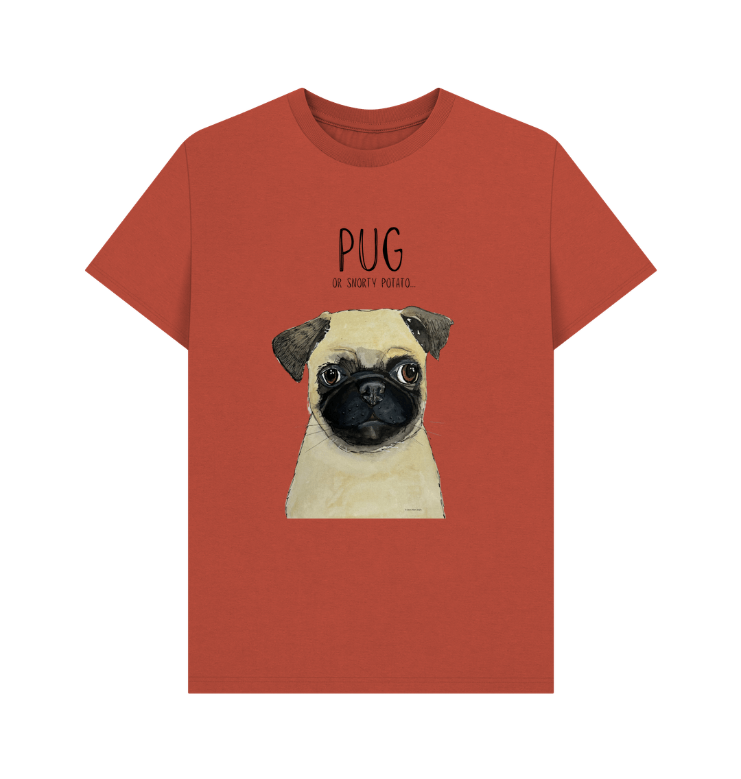 Rust Pug Men's T Shirt