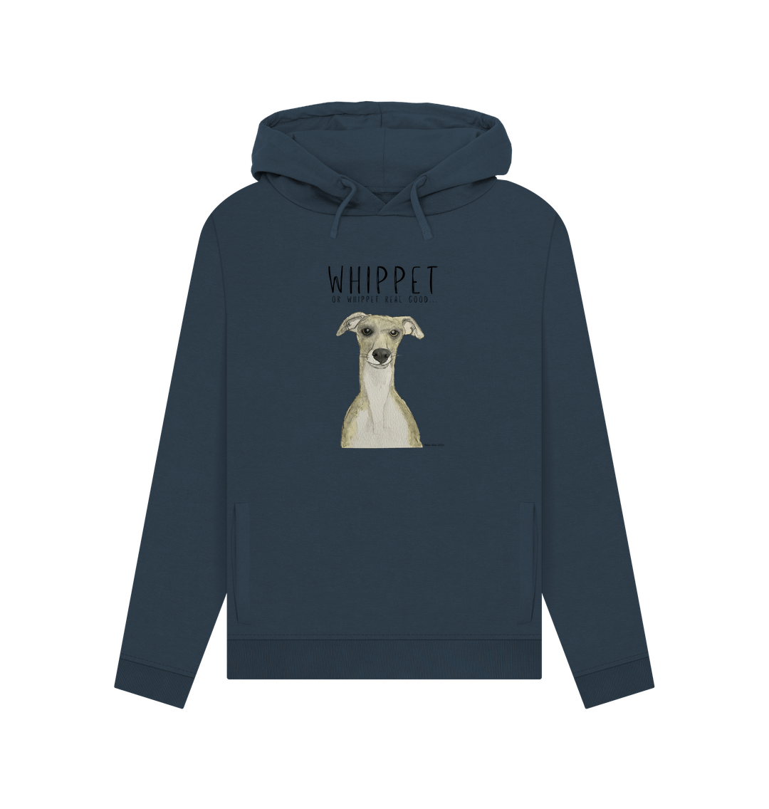 Navy Blue Printed Hoody