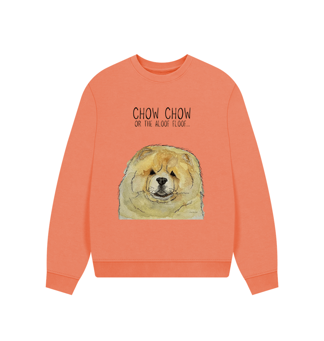 Apricot Fawn Chow Chow Women's Oversized Sweatshirt