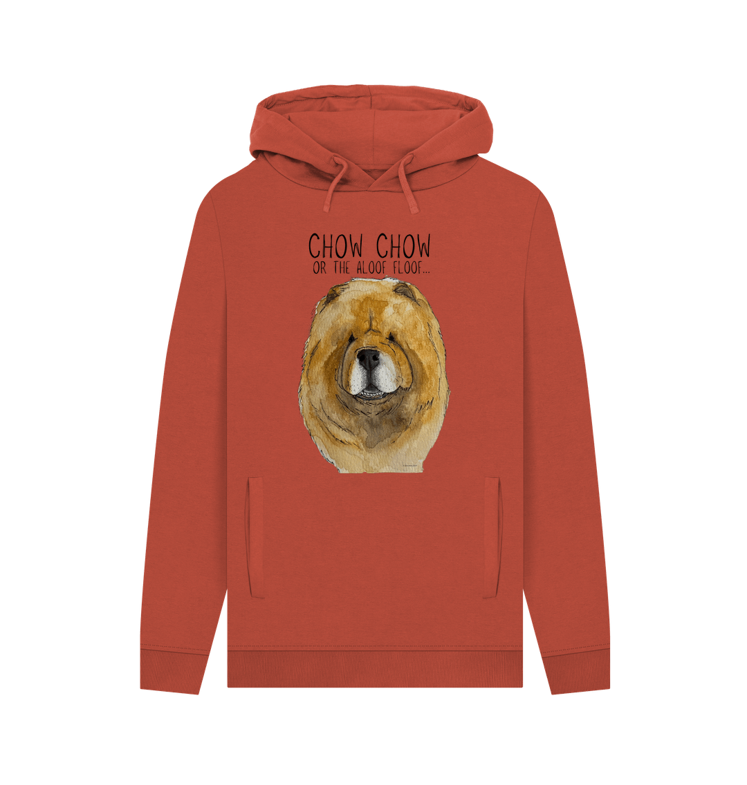 Rust Red Chow Chow Men's Hoodie