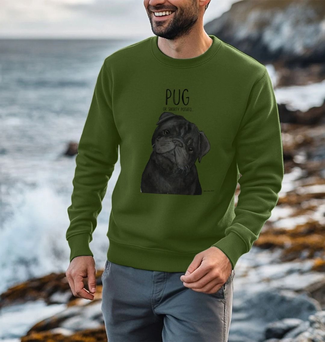 Snorty Potato Men's Crewneck – Cozy, Just Like Your Pug!