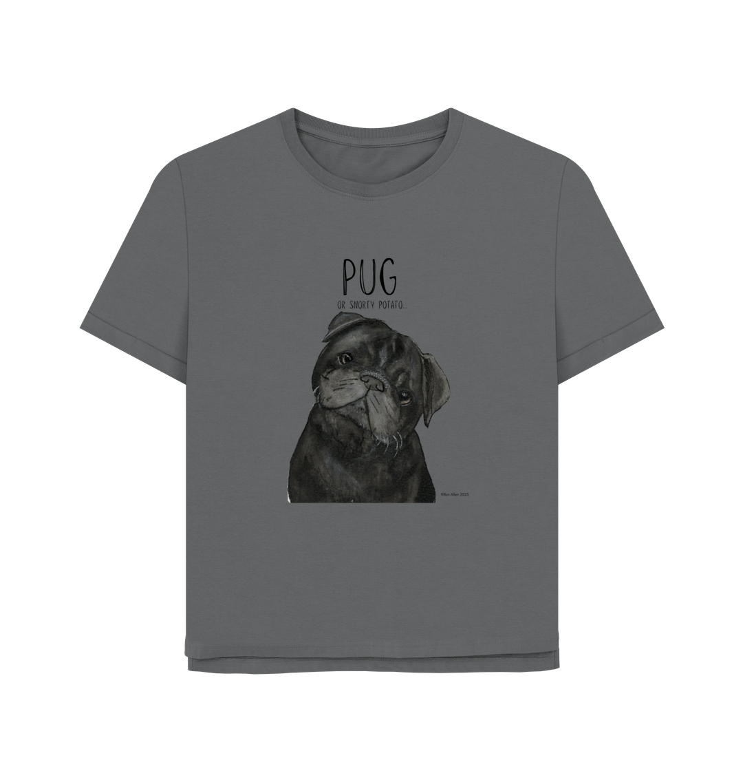 Slate Grey Printed T-shirt