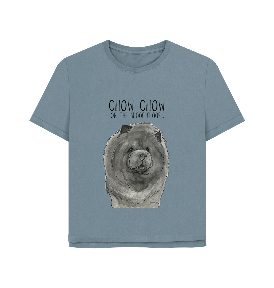 Stone Blue Blue Chow Chow Women's Relaxed Fit T Shirt