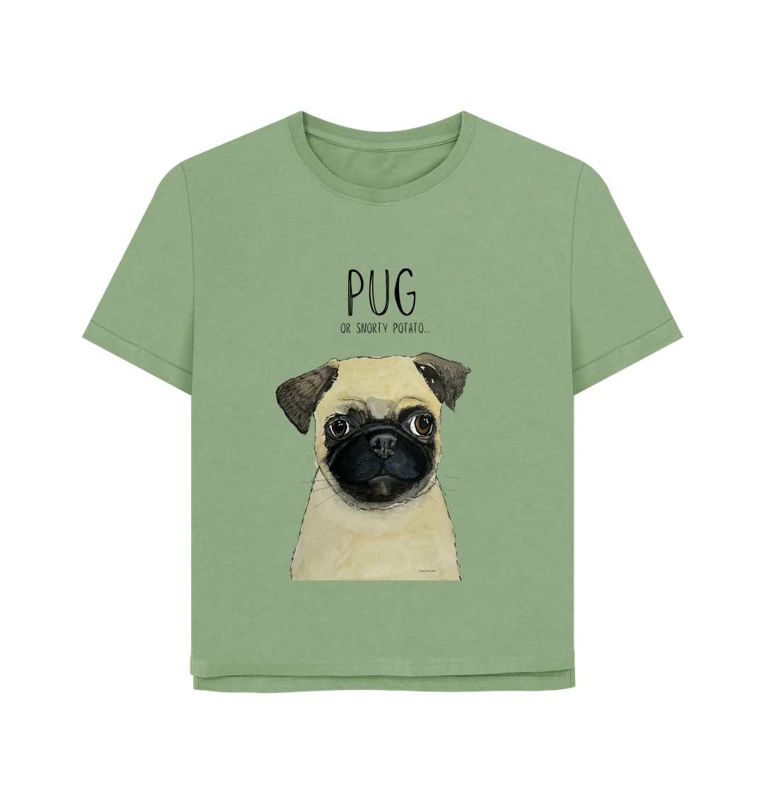 Sage Pug Women's Relaxed Fit T Shirt