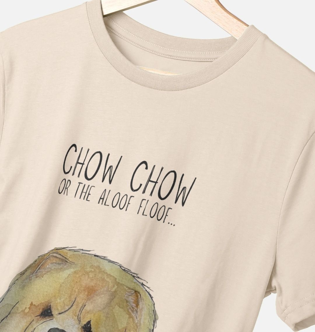 Fawn Chow Chow "Aloof Floof" Men's T-Shirt – Style with a Fluffy Twist!