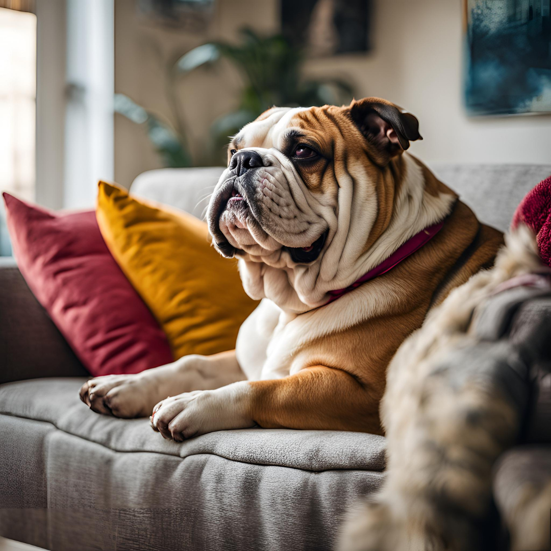 Bulldog Cushion Cover – Your New Couch Co-Commander!