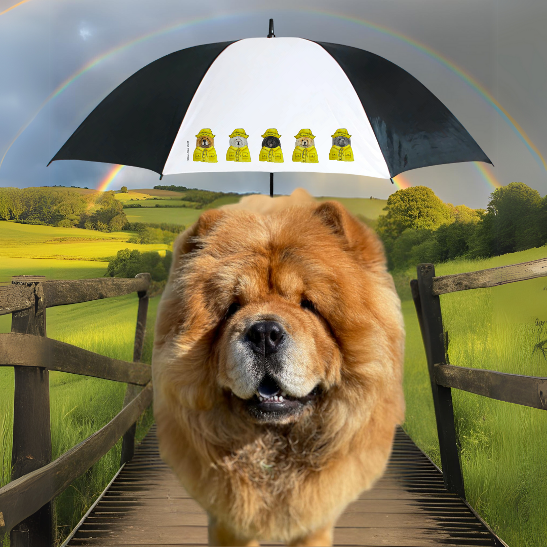 Chow’ing in the Rain: The Ultimate Chow Chow Golf Umbrella