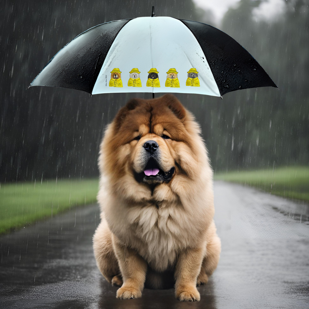 Chow’ing in the Rain: The Ultimate Chow Chow Golf Umbrella