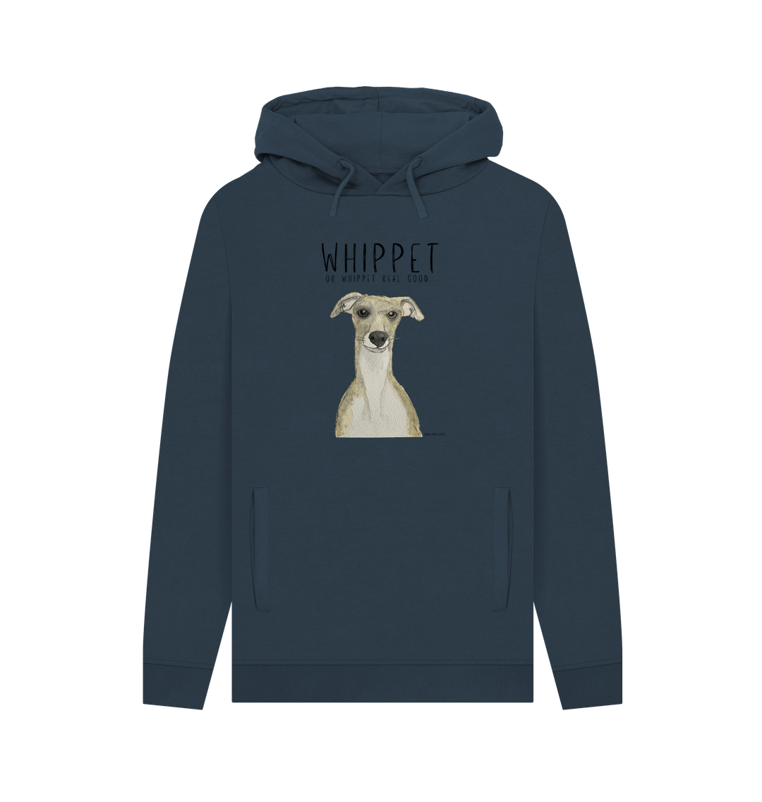 Navy Printed Hoody