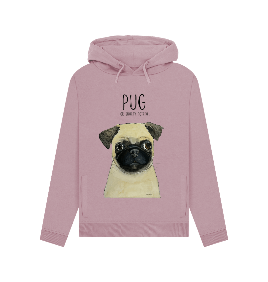 Mauve Pug Women's Hoodie