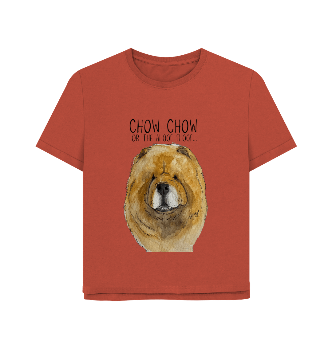 Rust Red Chow Chow Women's Relaxed Fit T Shirt