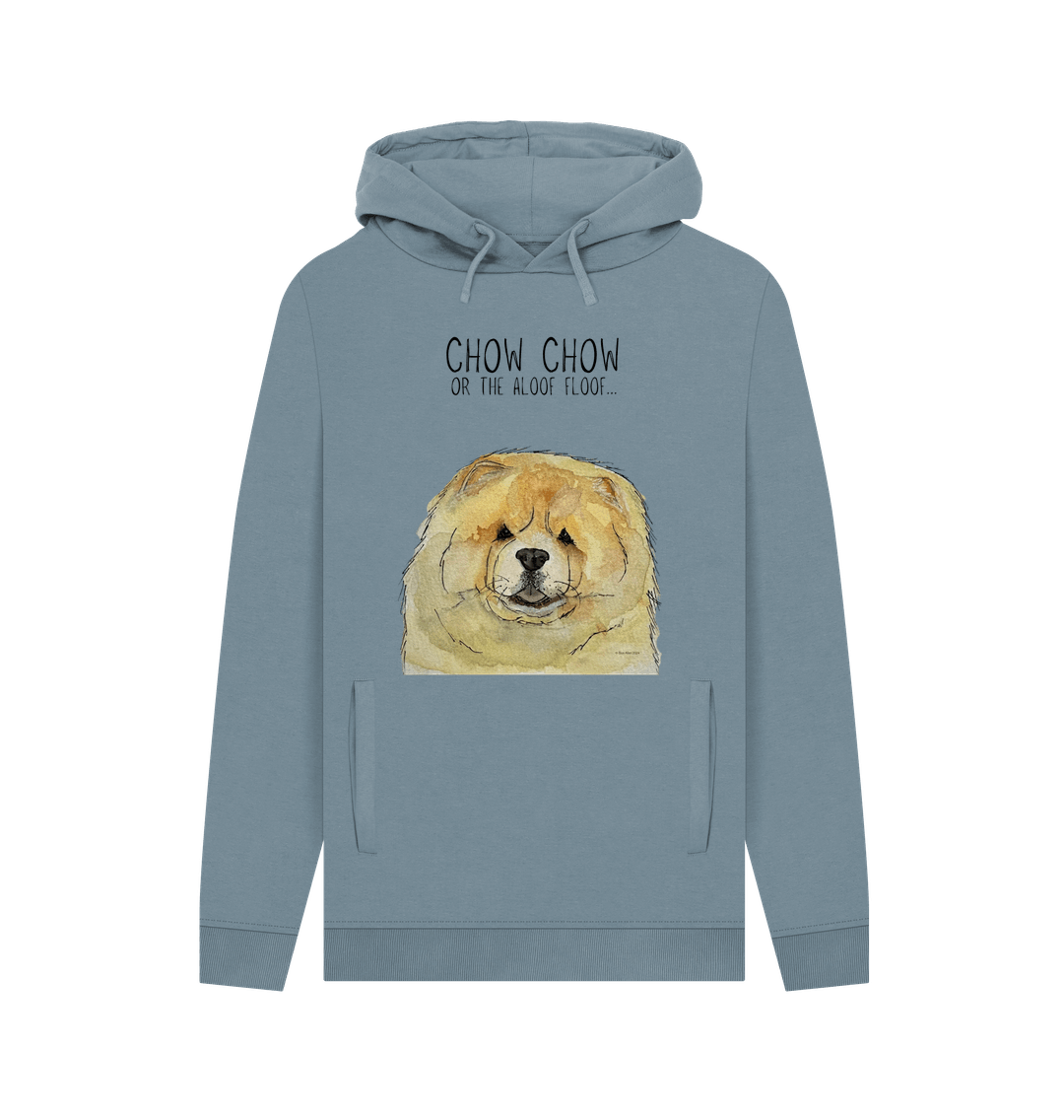 Stone Blue Fawn Chow Chow Men's Hoodie