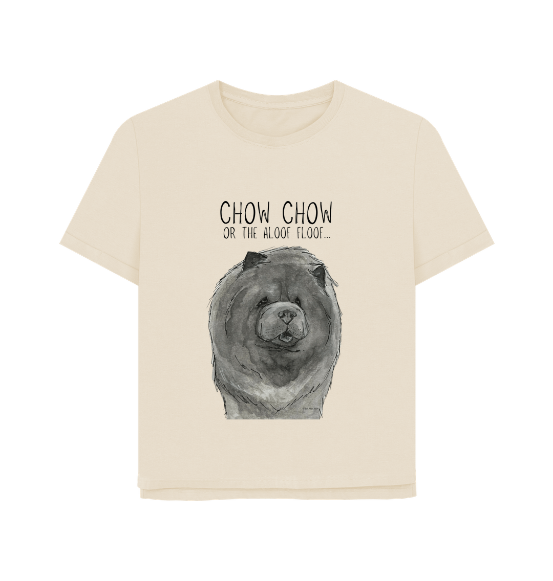 Oat Blue Chow Chow Women's Relaxed Fit T Shirt