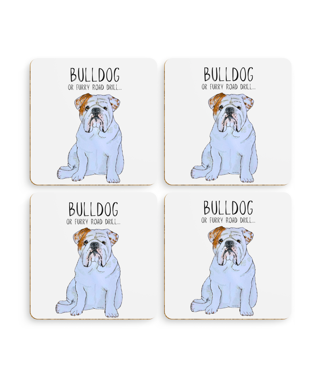 Bulldog Print Coasters – Sip in Style with a Snorty Companion!