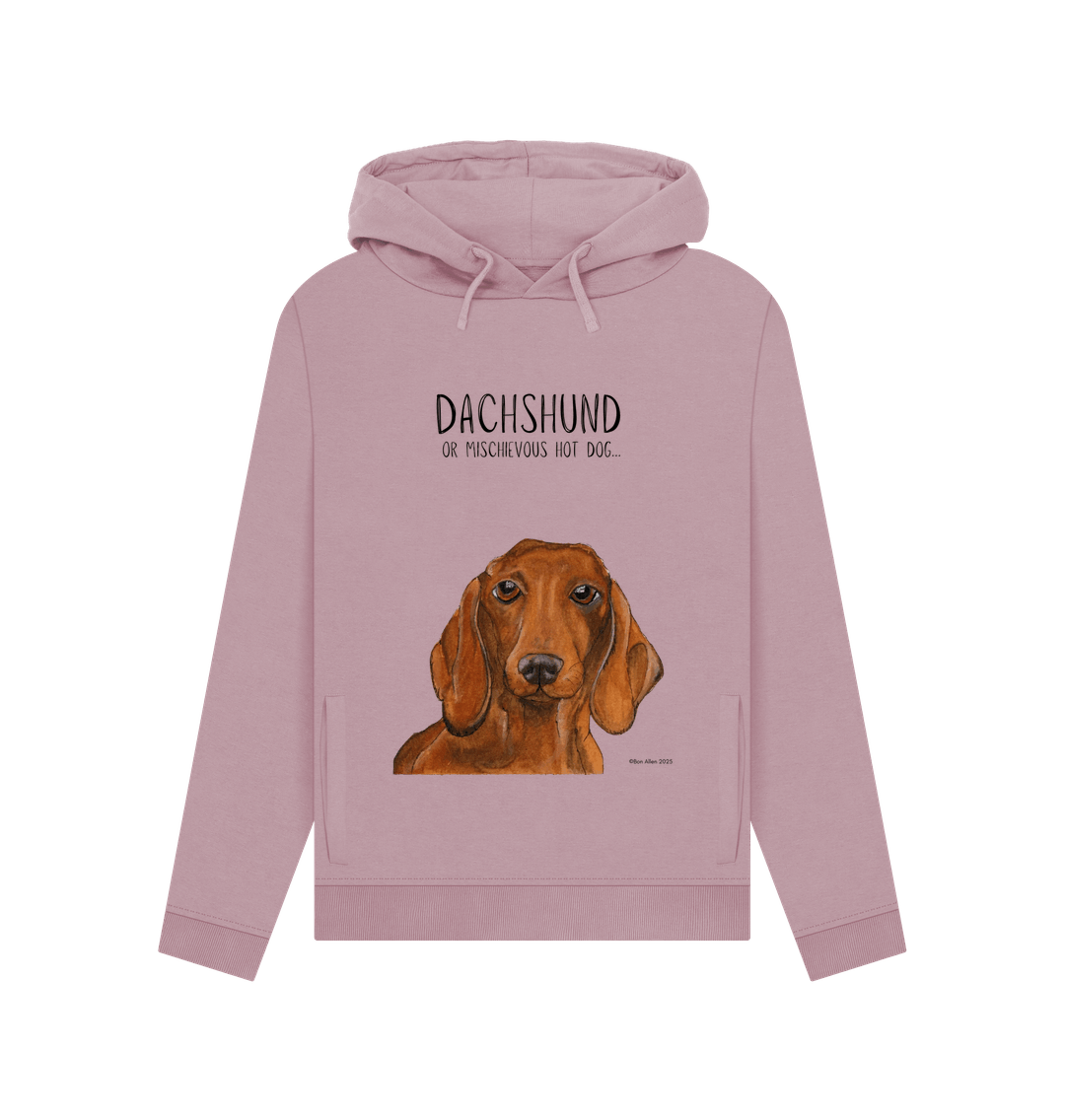 Mauve Printed Hoody