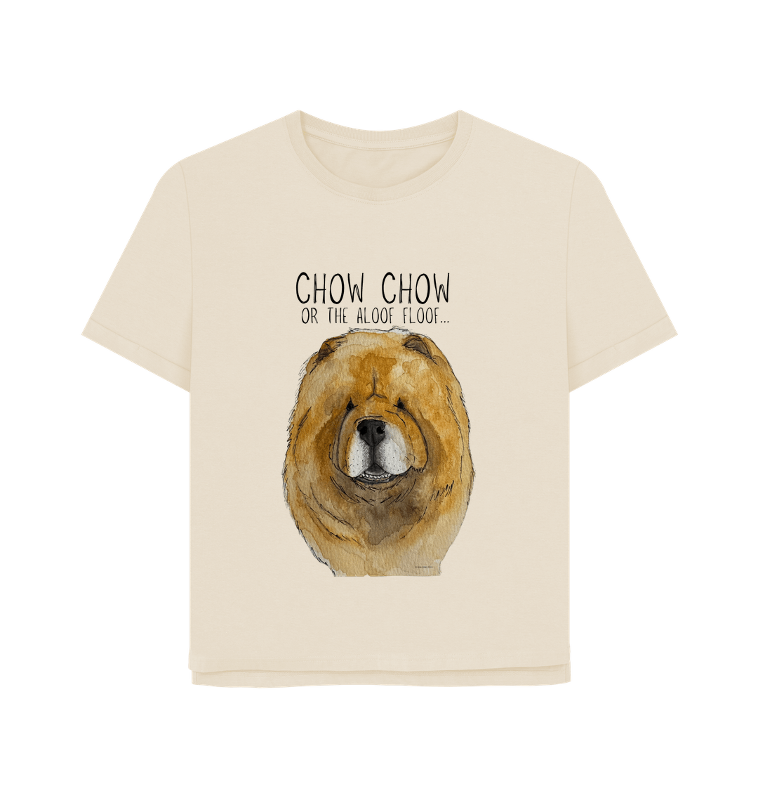 Oat Red Chow Chow Women's Relaxed Fit T Shirt