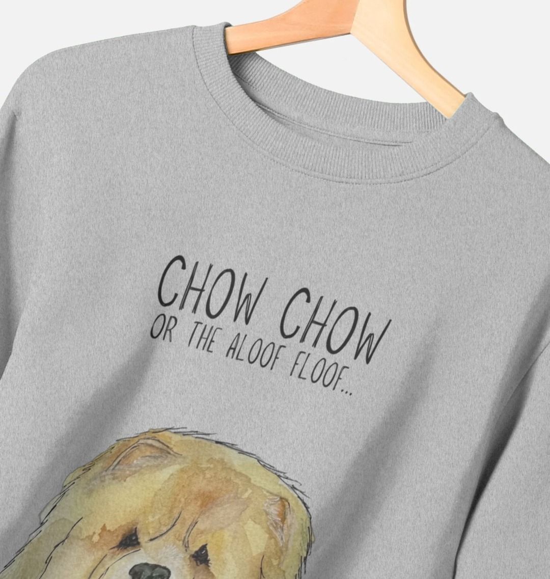 Stay Cozy with the Fawn Chow Chow "Aloof Floof" Men's Crewneck Sweatshirt