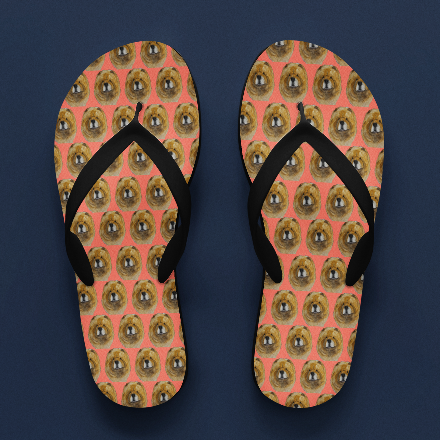 Fluff Up Your Feet: Chow Chow Flip Flops for Dog Lovers!