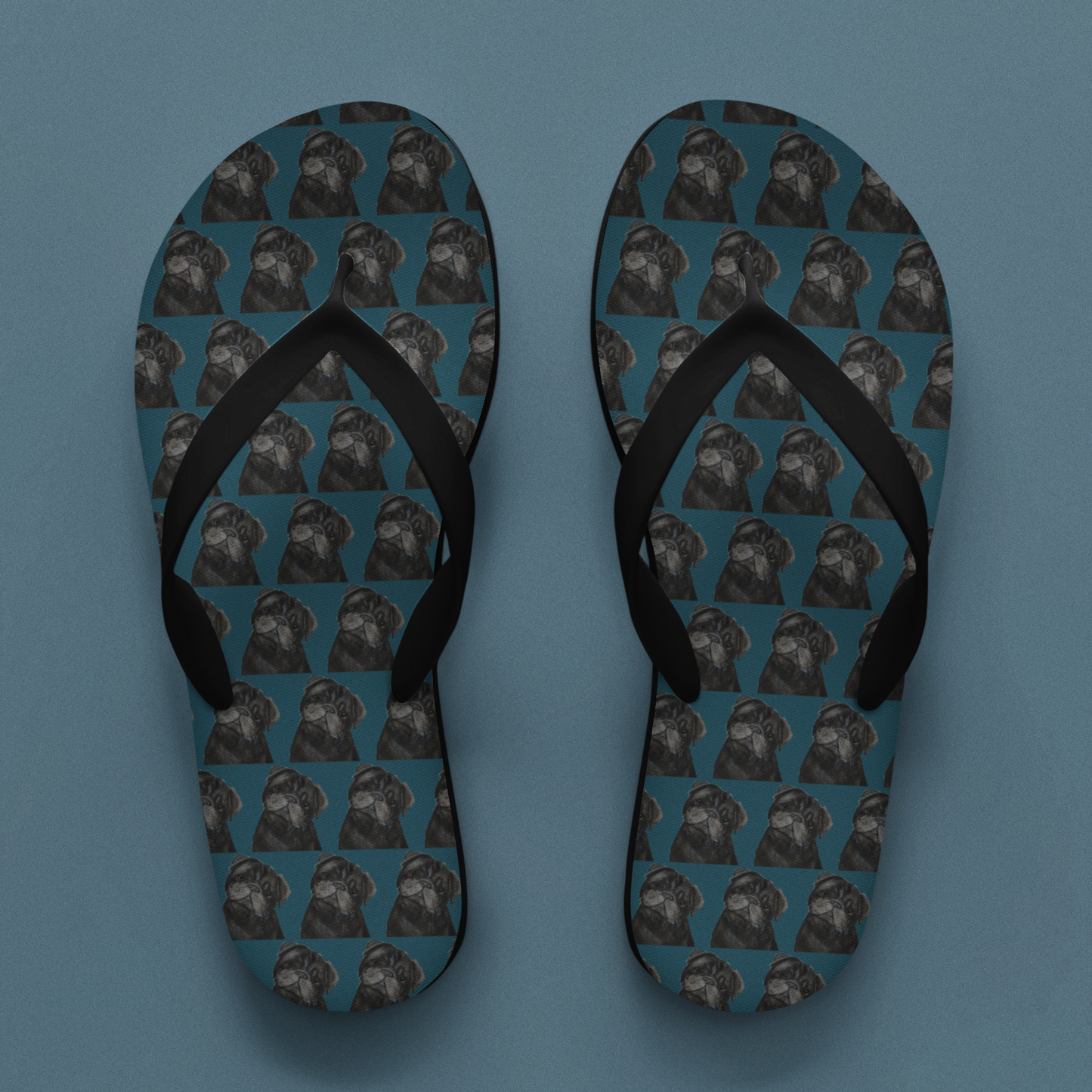 Pug Life, But Make It Fashion: Luxe Pug Print Flip Flops!