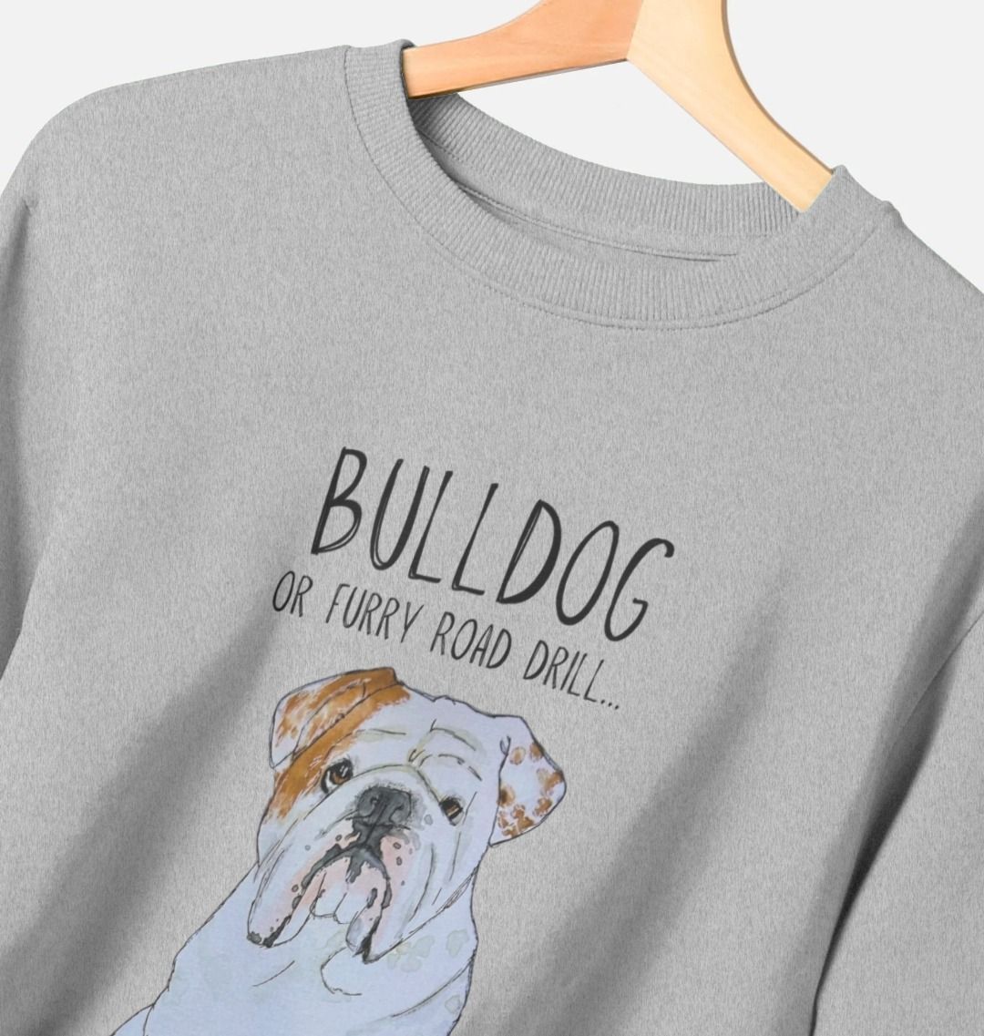 Bulldog Grit: Furry Road Drill Men’s Crewneck Sweatshirt for the Bold!