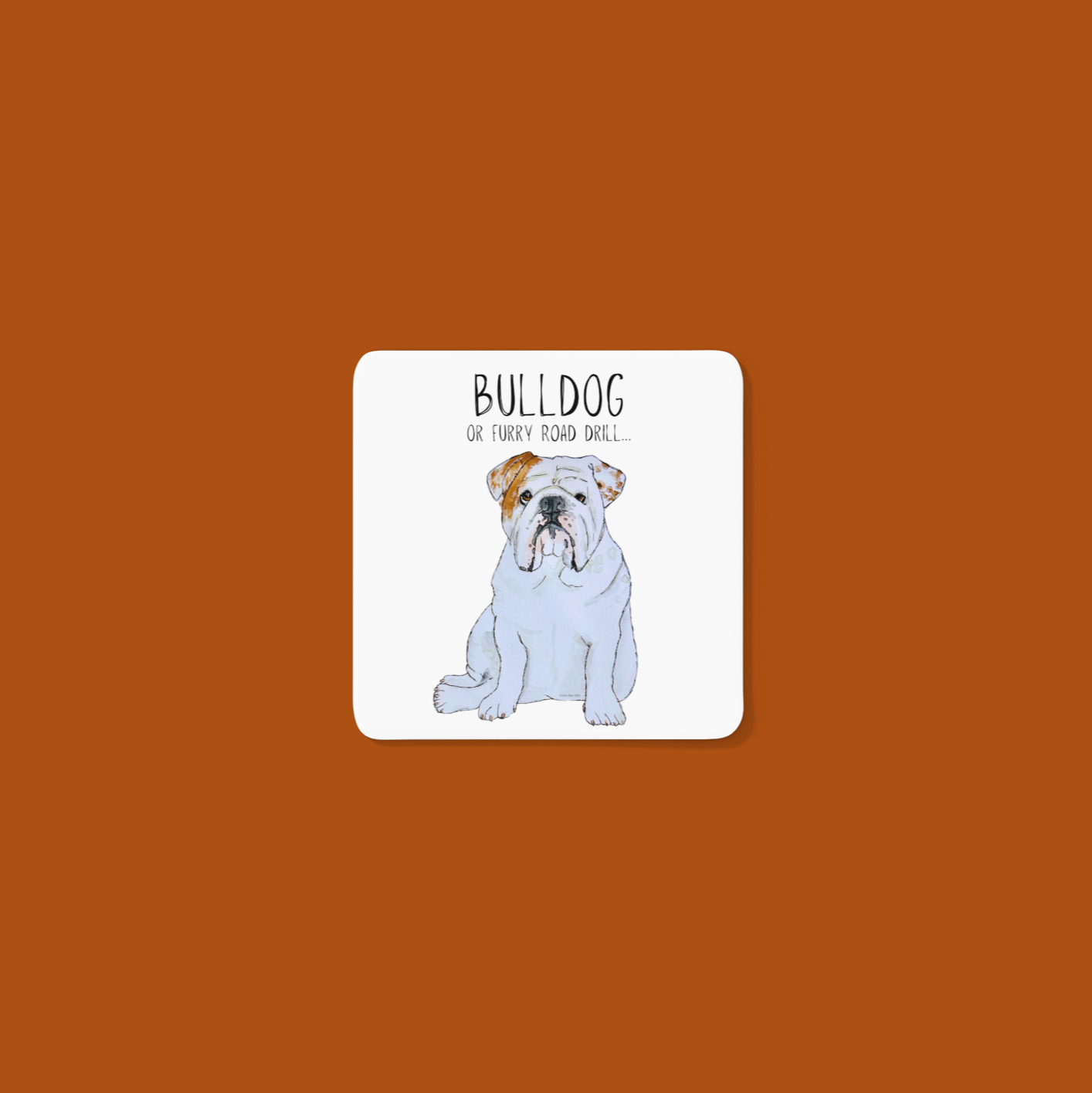 Bulldog Print Coasters – Sip in Style with a Snorty Companion!