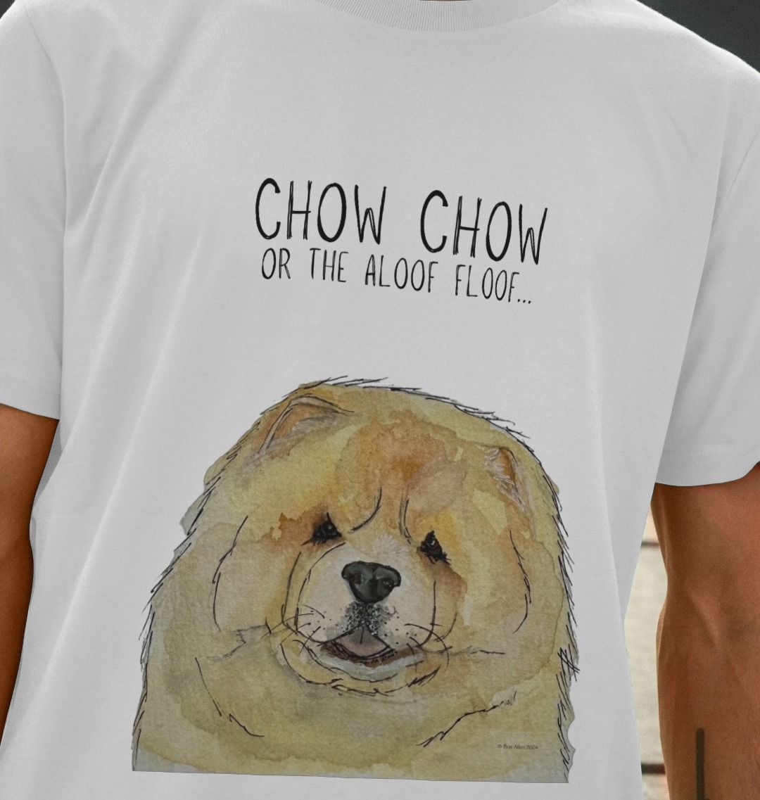 Fawn Chow Chow "Aloof Floof" Men's T-Shirt – Style with a Fluffy Twist!